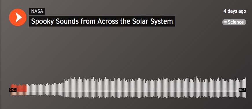 Crackling emissions, whistling helium, and howling planets: NASA's playlist of spooky space sounds for #Halloween. 🎃