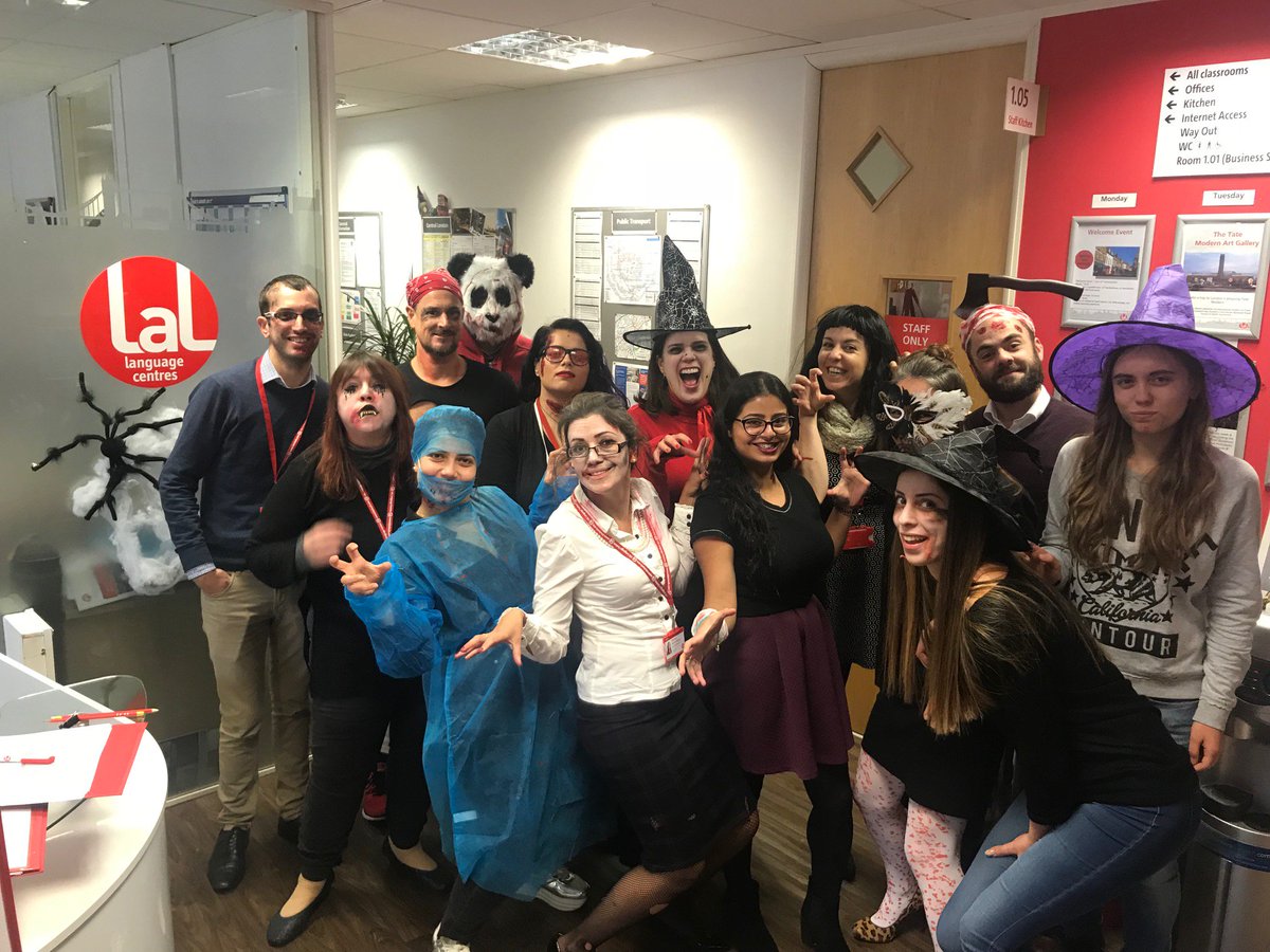 LALschools's tweet photo. Celebrating Halloween at LAL London🎃👻
#HappyHalloween #HappyHalloween2017 #TravelTuesday #learnenglishinlondon #lalschools #lallondon https://t.co/L81ysyOQNL