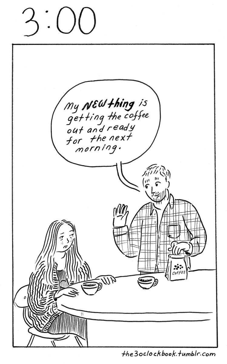 theartblog's tweet image. Comics time!  @bethheinly The 3:00 Book!  #laugh #chuckle #haha #CoffeeMorning ALSO! See Beth and buy her 3:00 Book compilations FRIDAY, Nov. 3, 6-10PM at Brewerytown Beats! 2710 W. Girard.  #HappyHalloween ! goo.gl/VKNzS3