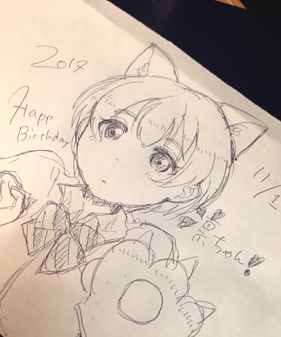 結局電車で描きましたww
凛ちゃんおめでとう!
#星空凛生誕祭2017 