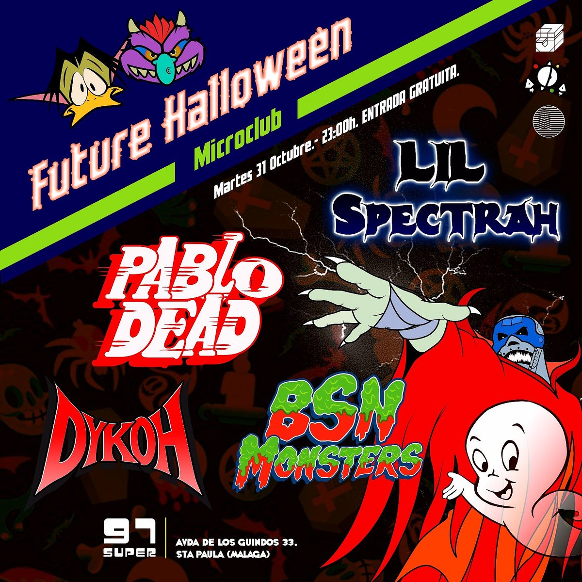 telegramacultur's tweet photo. Vía @bsnposse: Esta noche en el barrio! #FutureHood #Halloween #97Super https://t.co/TSL2J2otO5