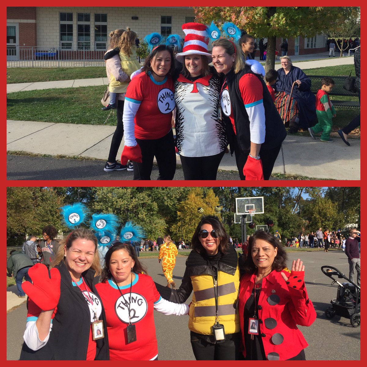 ECSE_IS's tweet photo. Bugs, Thing 1 and 2 and Dr. Seuss join the parade at Reed! @TCSArlington @APSVirginia #APSisAwesome https://t.co/eNzf9CGuCJ