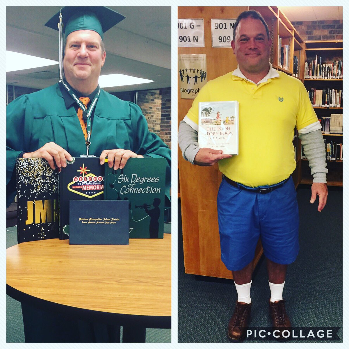 jmm_library's tweet photo. Happy Halloween! Come get your photo taken today that represents your costume! #halloween #highschool #highschoollibrary #wearejmm https://t.co/qIAYz0h4jA