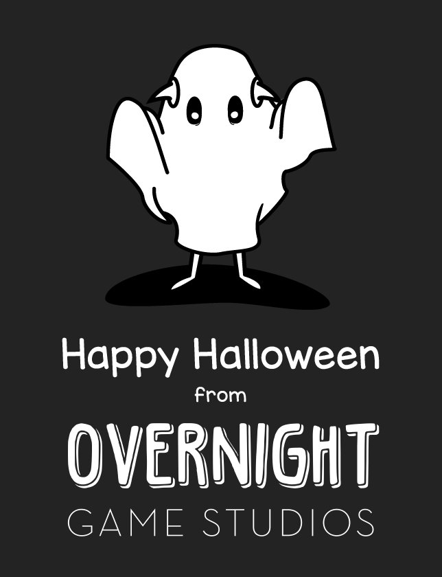 Overnight_Games's tweet photo. Happy Halloween Everyone!!! #HappyHalloween #Indieween #indielovers #indies https://t.co/mSnTN5dkvI