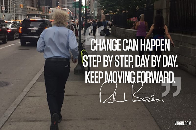 Change can happen step by step, every single day: virg.in/oLb
