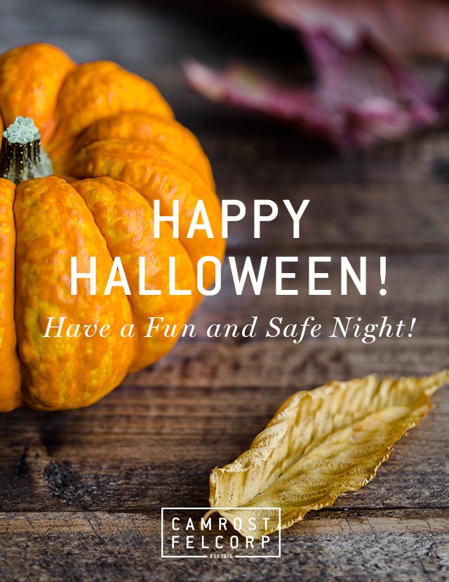 camrost's tweet photo. Happy #Halloween! We hope it’s #spooky! https://t.co/g3tSEmYRAC