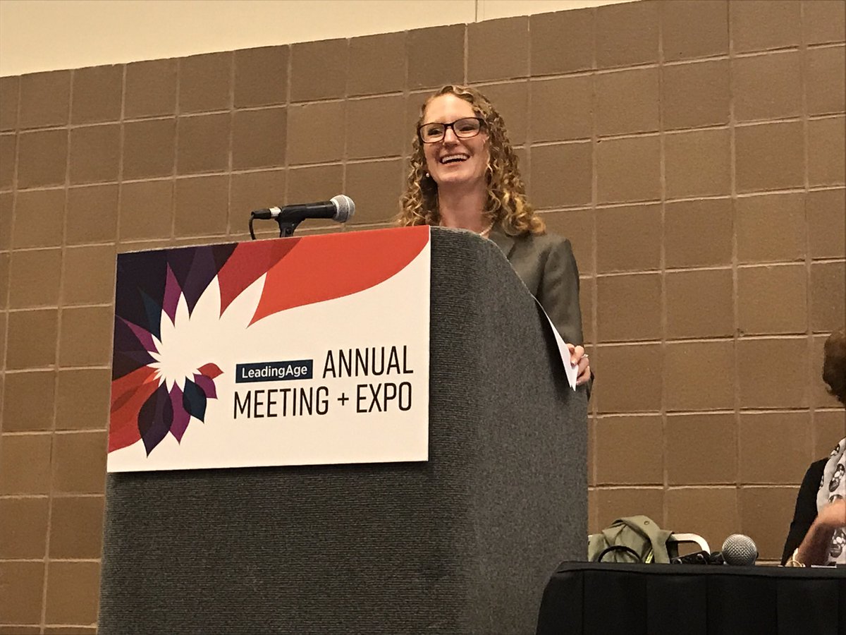 Kristen is rockin' at #LeadingAge17 fighting the good fight against ageism #whenim99