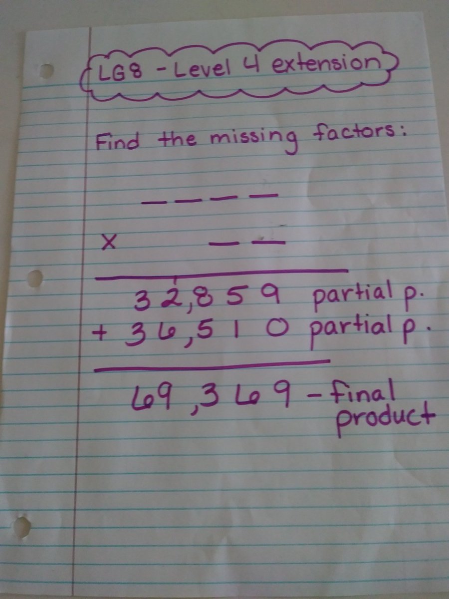 crkshanks1221's tweet photo. MrsKs mathematicians working hard on Cambridge level 4 extensions for mulitplication! Way to go toucans! @GTEtoucans https://t.co/M6w23cMuER