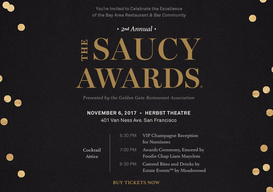 JSFashionista's tweet photo. Who will the winners of the #SAUCYS17 be?! Buy your tix &amp; be there to see it LIVE on 11/6/17/ https://t.co/TTu1NnPBWM #sfeats #saucys #fun https://t.co/ePI6nJUXUj