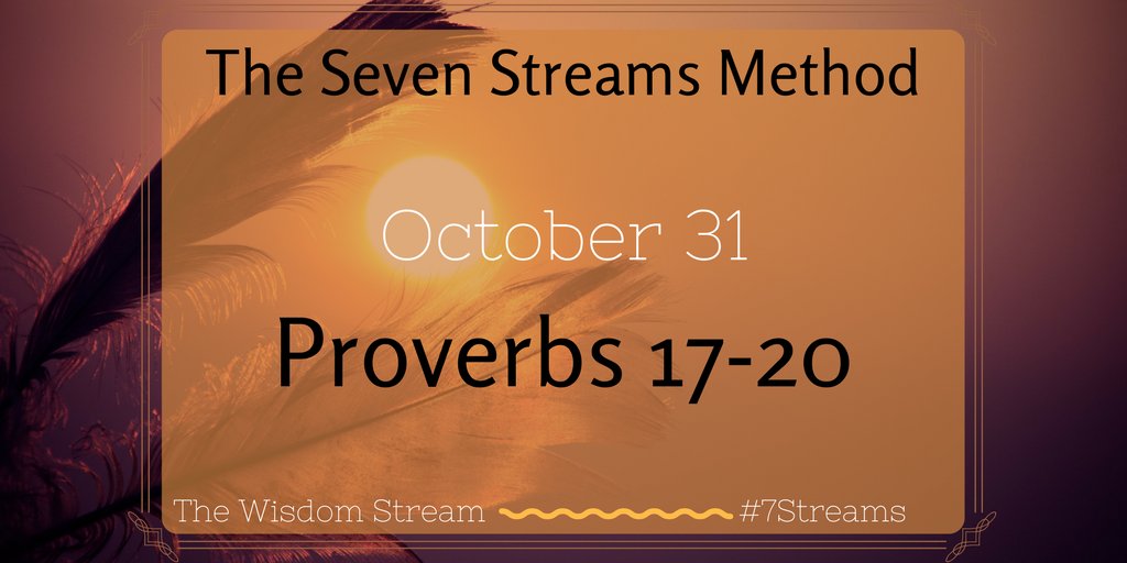 serenatravis's tweet photo. Listen to today's Scripture reading:
Proverbs 17-20
#TheWisdomStream #7StreamsMethod
https://t.co/TeGM1qylBw https://t.co/5gMKdW5Uxk