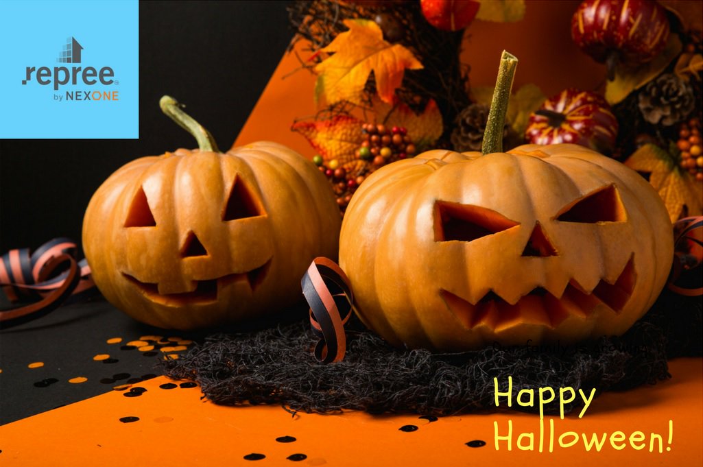 repree_now's tweet photo. From the staff at #repree by NEXONE, we would like to wish you all a fun and spooky Happy Halloween! https://t.co/tkOv0PpdPH