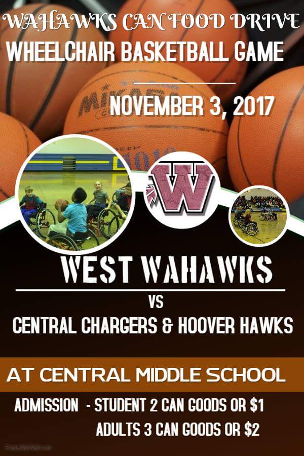 PanthersRolling's tweet photo. @KXEL1540 #RollingPanthers #SportAbilityofIowa can food drive this Friday! #WheelchairBasketball https://t.co/oQQRhn05zS
