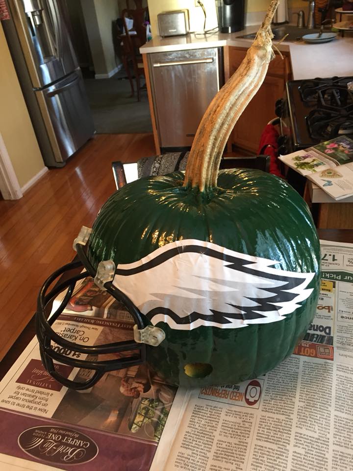 philadelphia eagles pumpkin