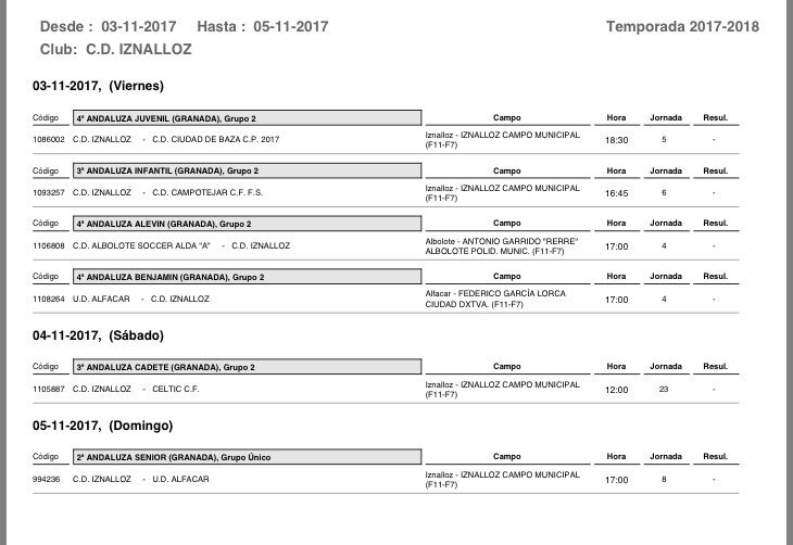 CDIZNALLOZ's tweet photo. Horarios de los equipos @CDIZNALLOZ para el fin de semana https://t.co/BDcDa59EPT