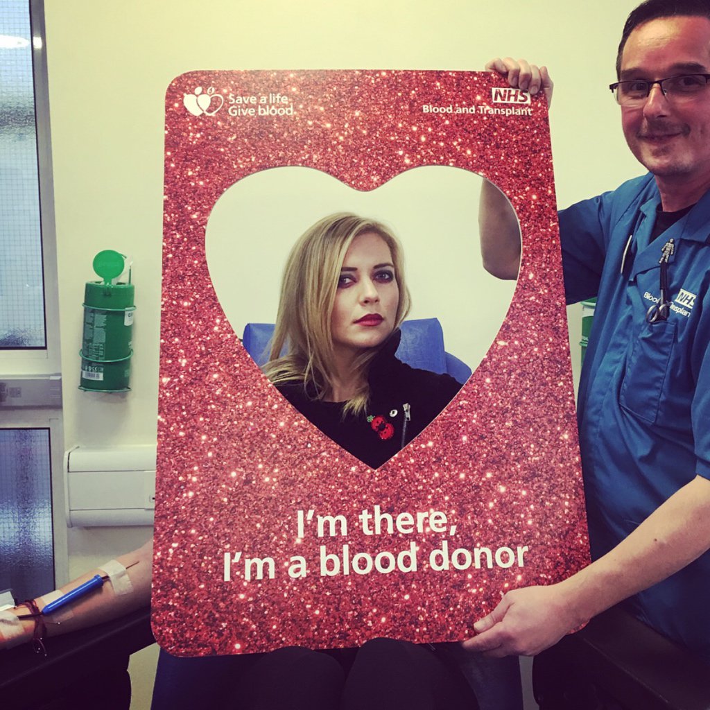 RachelRileyRR's tweet photo. Feeling thirsty now… #UndercoverVampire @GiveBloodNHS https://t.co/RF8DPRyK1E