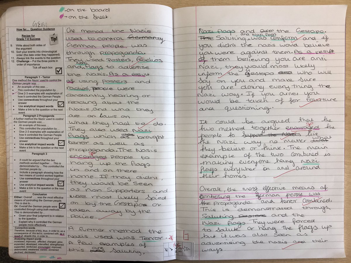 A beautiful example of using key words and connectives in a GEM task by yr9 @mrduffymusic  #ProudofJMA