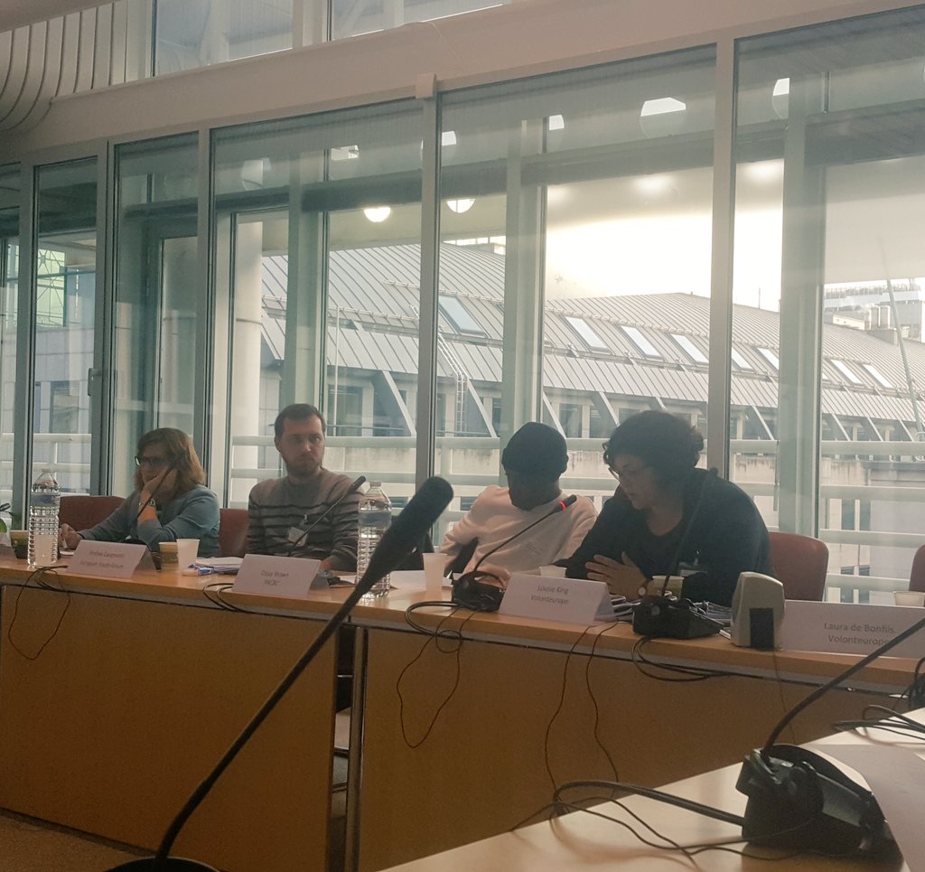 Volonteurope's tweet photo. .@LauriFrost outlining the #recommendations in @Volonteurope's #PathwaysToRights report
#rights #accesstorights #volunteering https://t.co/acU8BQv766