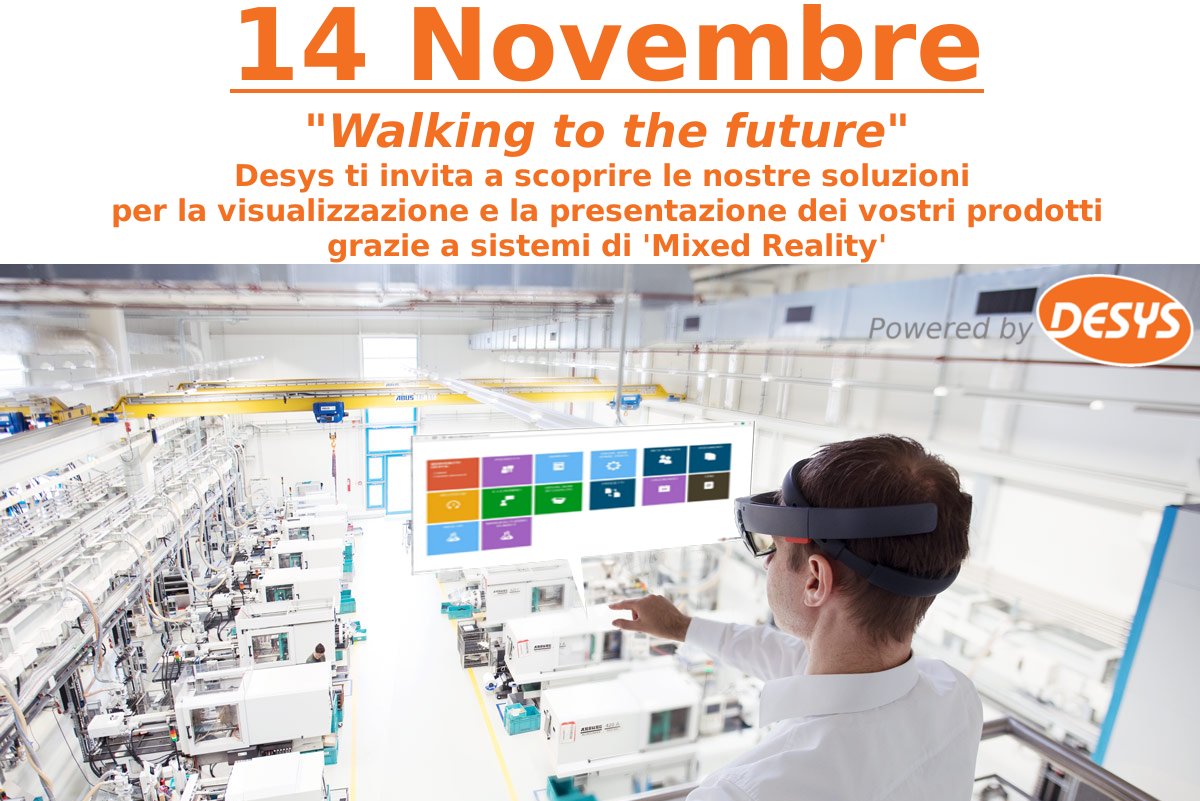 DesysSrl's tweet photo. Tutto pronto per il nuovo evento taggato #Desys per info : info@desys.it #Industry40 #AugmentedReality #VirtualReality https://t.co/Oa6o9zyn2r