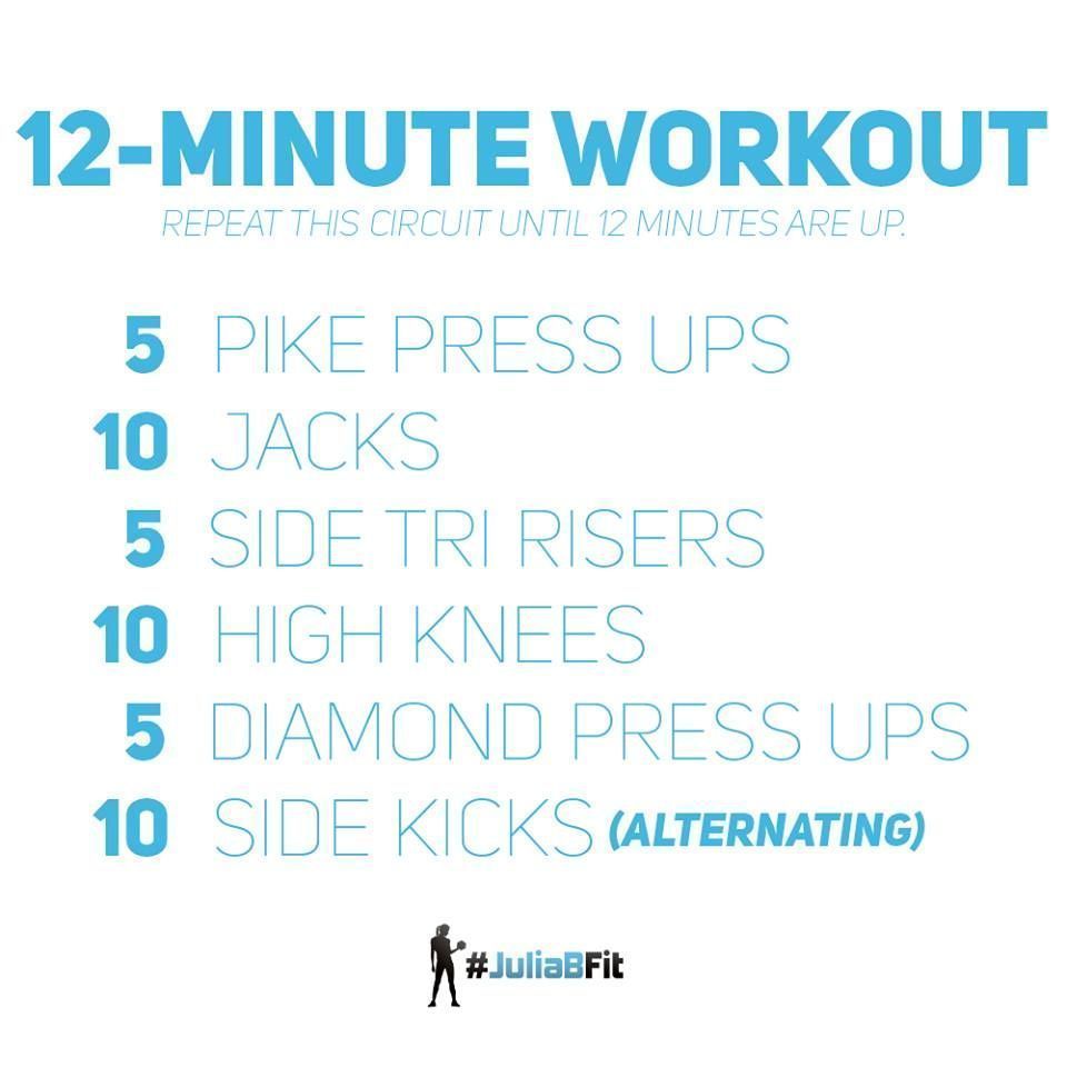 You must have 12 minutes to spare try this #workout. Like it? Click here for more buff.ly/2zkVrur #onlinegym #afitlife @BlogRetweet1