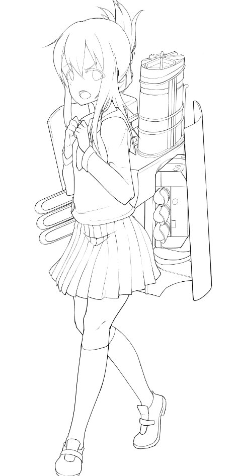 線画に時間かけすぎぃ!! 