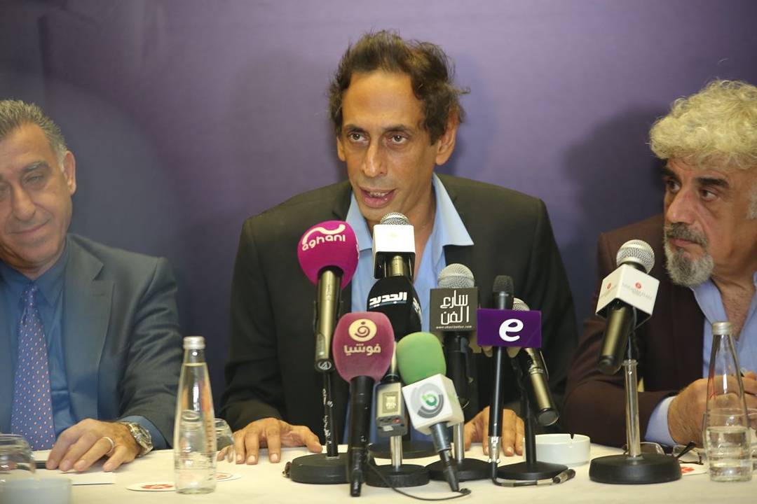 mariobassil1's tweet photo. Yesterday during the press conference announcing new black comedy show "One Angry Man" under the coverage of Culture Ministry
#OneAngryMan https://t.co/EU9O3Lbota