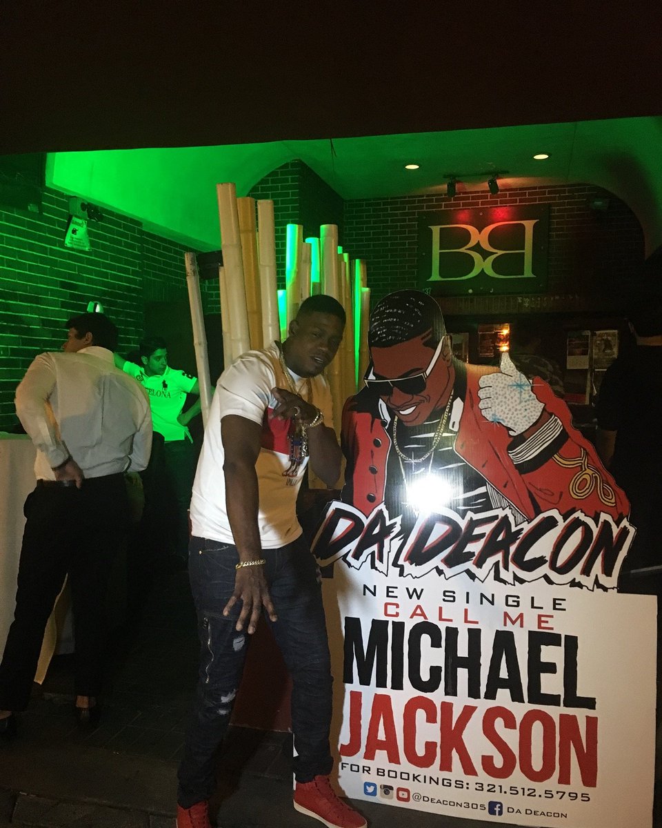 iamCedHollywood's tweet photo. Da Deacon Comin' At Cha With "Call Me Michael Jackson" And "MuthaF$cka" #WeWorkin @deacon305 #DaCongration https://t.co/le4Bab1V5o