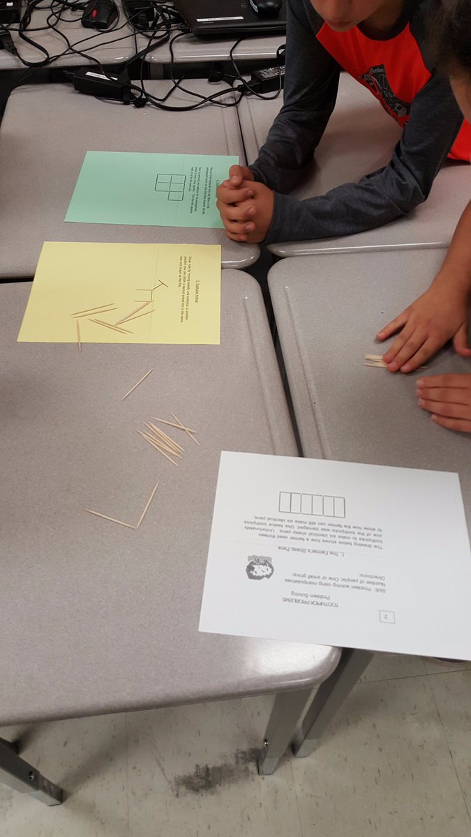 johnston_TJS's tweet photo. Having fun solving math problems #toothpicktuesday @HDSBMath https://t.co/8Xedvp4ZUV