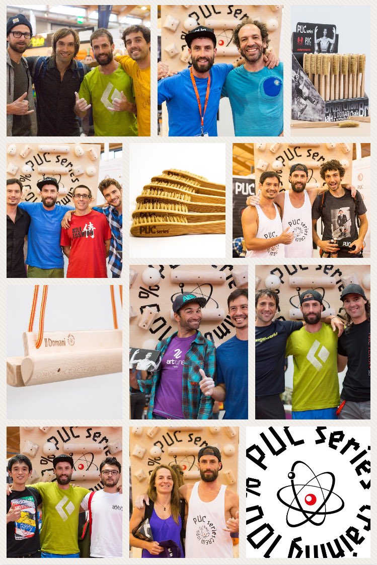 pucseries's tweet photo. Sometimes it's just fun to relive moments with the crew. Don't miss today's post on Instagram to find a special #Halloweenoffer - all #pucseries #ildomani #hangboards purchased today &amp; tomorrow come with a free #pucbrush. https://t.co/hgoNtqFnH3