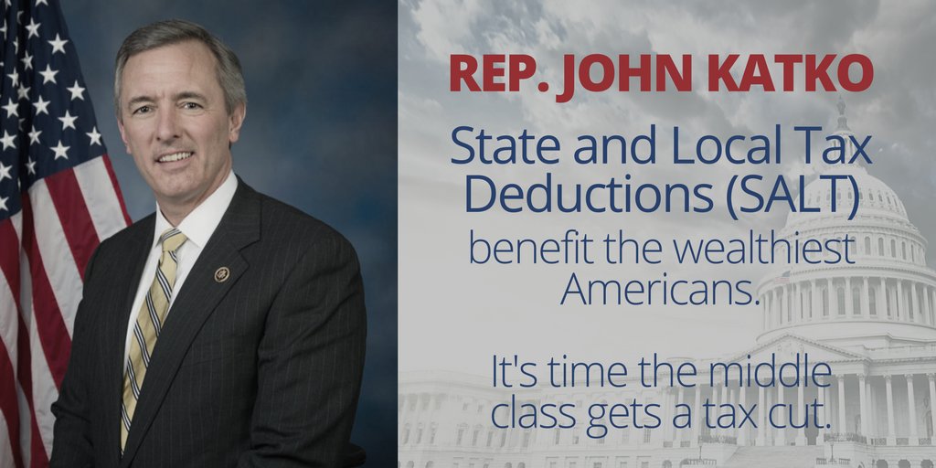 don_kirchoff's tweet image. 88% of those using the SALT deduction make more than $100,000 a year, @RepJohnKatko it’s time to #EndSALT  #PJNET_NY