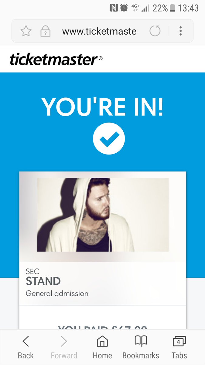 taylor_woods95's tweet photo. BUZZIN!!!! SEE YAS AT THE SSE ARENA IN BELFAST๐๐ #LovingLife #MyLove #Droooool๐๐๐ @JamesArthur23 @EllaHenderson https://t.co/WhMzeznyks