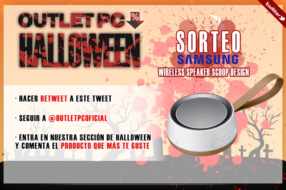 OutletPCoficial's tweet photo. ¡#Sorteo #OutletPC! . Visita nuestra sección "Halloween Outlet" y comenta tu producto preferido 👇 #HappyHalloween

https://t.co/wljt60RCR5 https://t.co/fgX6B7eMWo