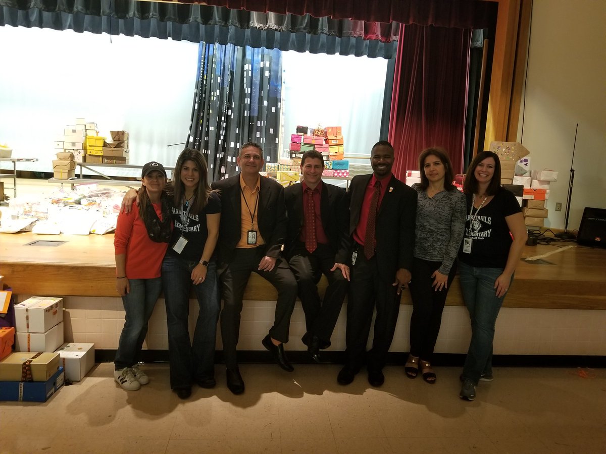 At Walker Elementary celebrating "Say No To Drugs", Halloween, and the generosity of the students and families from Park Trails Elementary.