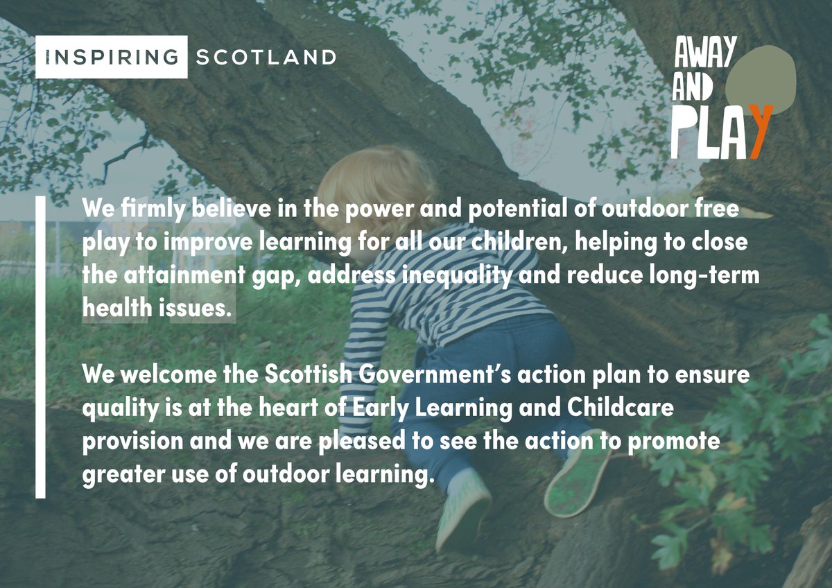 Thrive_Outdoors's tweet photo. .@InspiringSland supports @scotgov in its commitment to improving #ELCquality especially through outdoor learning
https://t.co/ojPRQxWmil https://t.co/xGEBpJWcKb