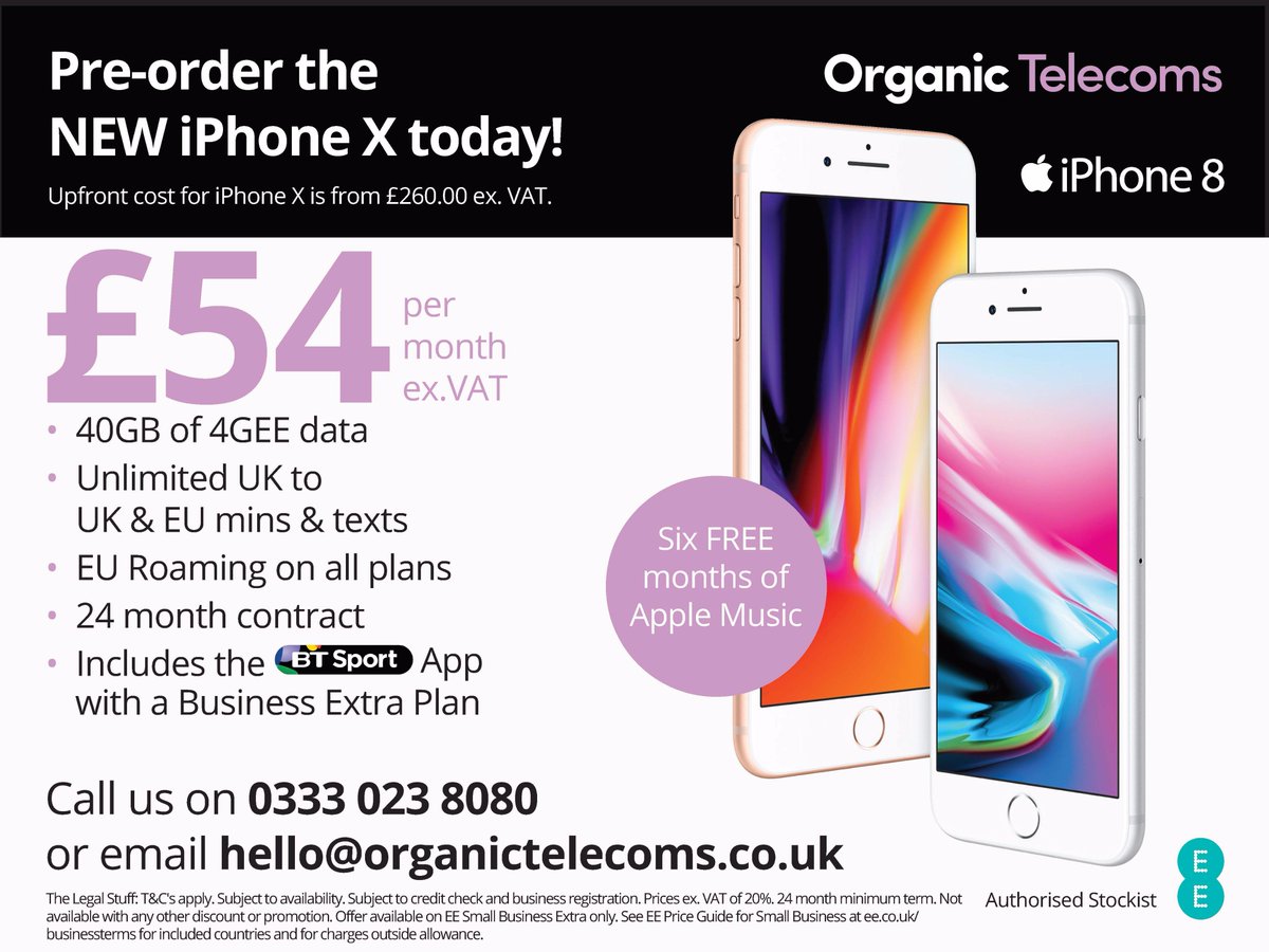 OrganicTelecoms's tweet photo. Pre-orders available! #iPhoneX #preorder #business #lancashire https://t.co/CCTd5nan68