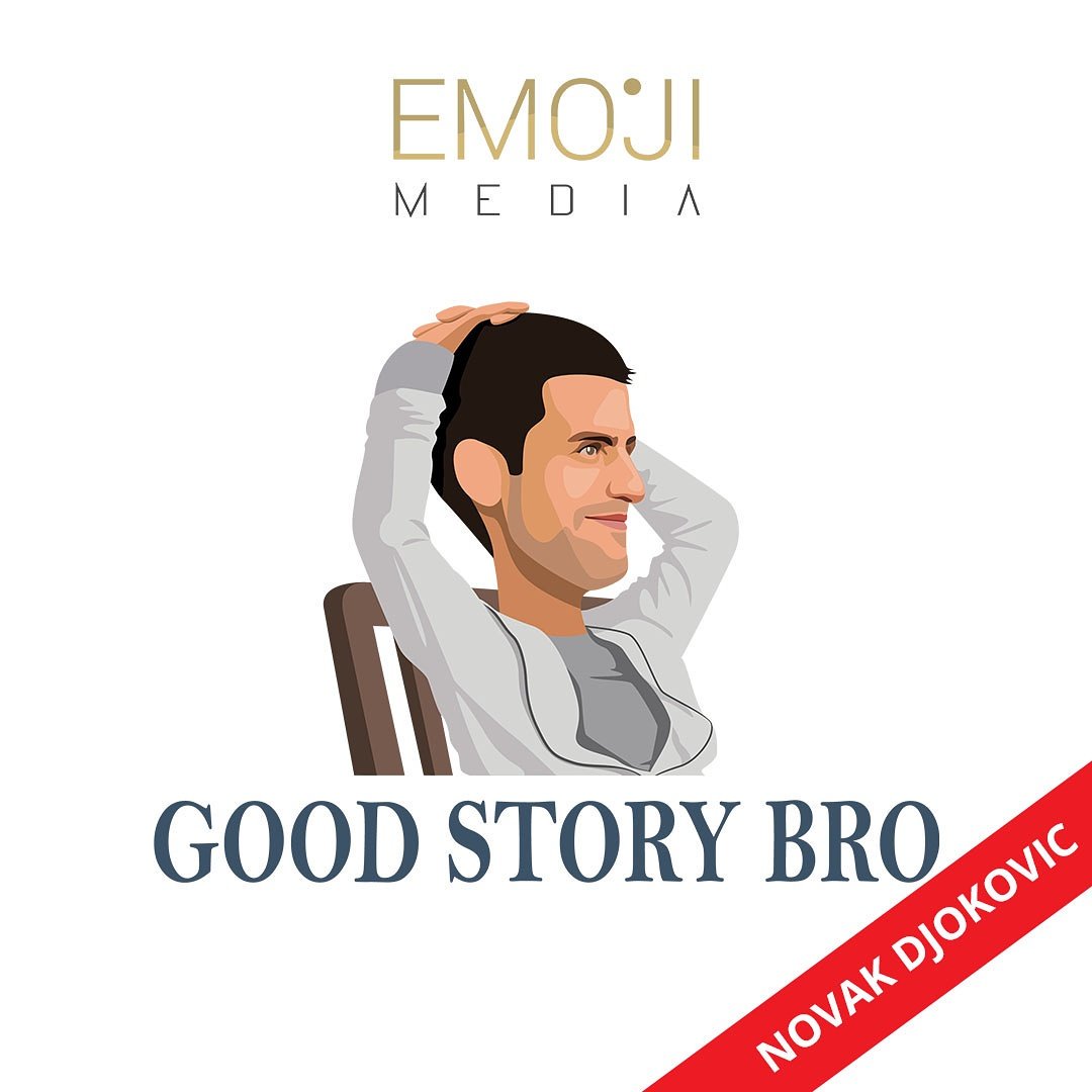 Emoji_Media's tweet photo. Tag @DjokerNole in the comment or share this banner with your friends.🏆🎾🔥 We would like to develop emoji app for Mr. Djokovic FOR FREE ❕💥 https://t.co/YMuCn59LtY
