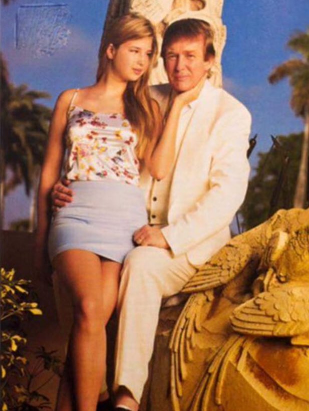 DavidTo80498199's tweet photo. @conniej7879 @ArnoldZiffell9 @Rosie @cher @NancyLeeGrahn @missjuliebrown @MoMcCormick7 @DebraMessing @realDonaldTrump Who French kisses his daughter.Gets a lap dance /grind. Always grabbing his daughter teets and some booty. https://t.co/nEPS3s4Tt1