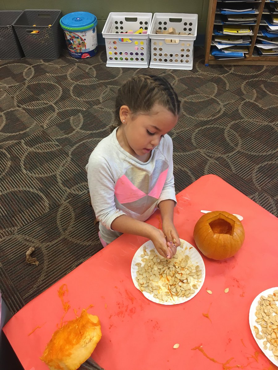 KBElementary's tweet photo. Counting pumpkin seeds can be a big task in Kindergarten @kinderhubb @KBElementary. #kbcougars #lpsleads https://t.co/JKDUDmvXsv