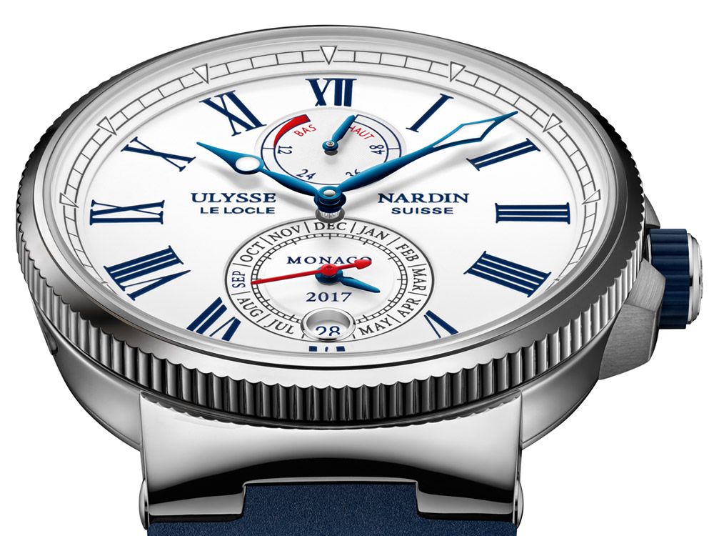 watches24com's tweet photo. #UlysseNardin Marine #Chronometer Annual Calendar Monaco Watch - via @aBlogtoWatch https://t.co/XiLf24OTzk #WatchRelease #MonacoWatch https://t.co/MlGclLm3sW