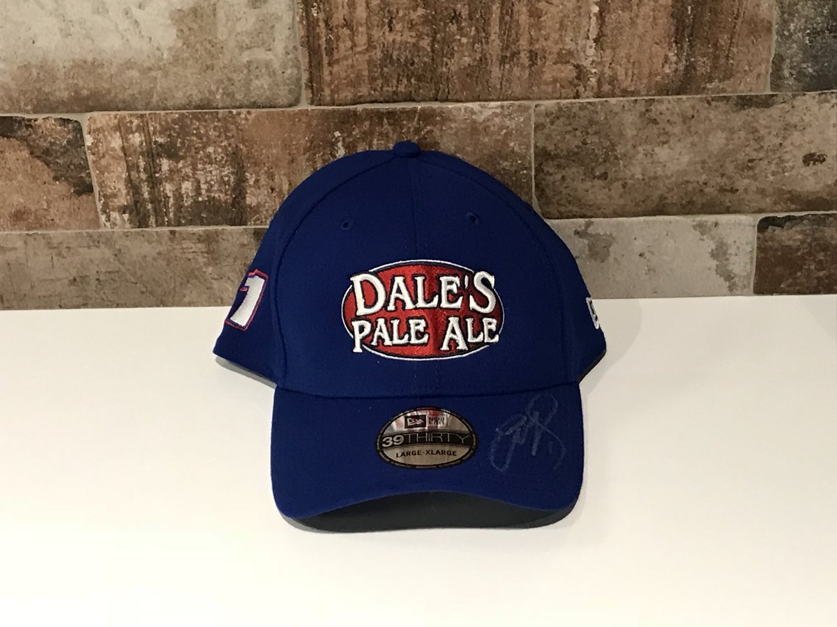 JRMotorsports's tweet photo. RT and follow to enter for your chance to win this @oskarblues hat signed by @Elliott_Sadler. Winner will be randomly picked tomorrow. https://t.co/7utNkS1nRk