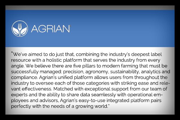 onfarm's tweet photo. Starting a new series where you get to know various ready partners we support with our #agtech software. @agrianinc
https://t.co/RDhx2biOfz https://t.co/05TFKWMEry