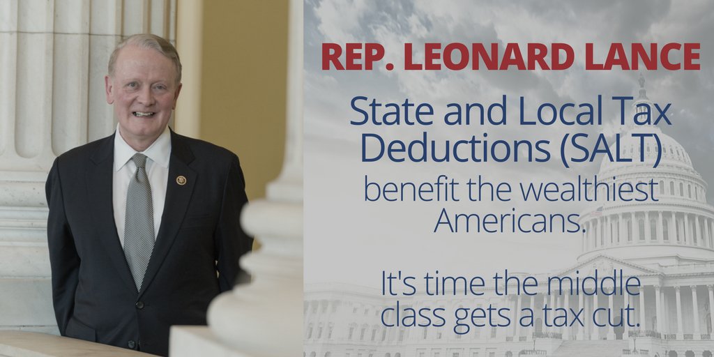 don_kirchoff's tweet photo. .@RepLanceNJ7 Vote YES on #GOP #ProGrowth #Tax Plan. Repeal SALT. Make #NJ fiscally responsible. #EndSALT https://t.co/jzMbKTr4me #PJNET_NJ