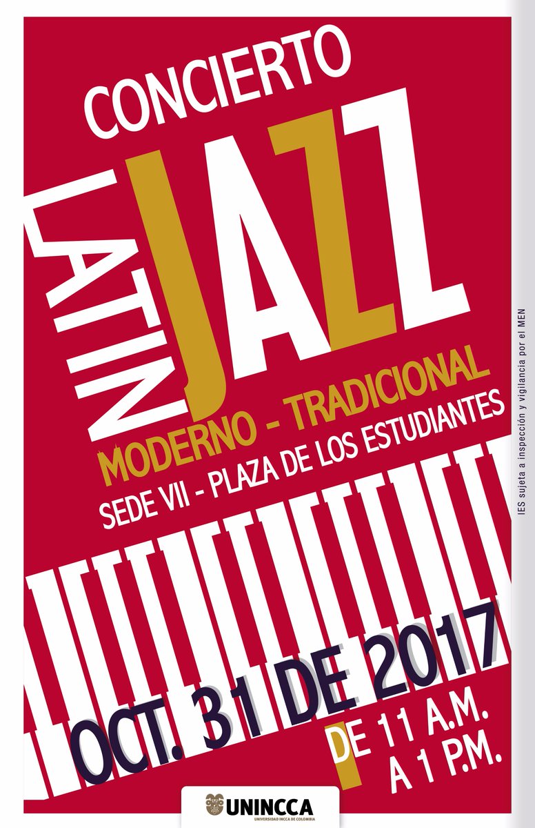 uninccaoficial's tweet photo. Concierto de Latin Jazz #UNINCCA martes 31 de octubre de 11:00 a.m - 1:00 p.m https://t.co/lBZxXLmHOp