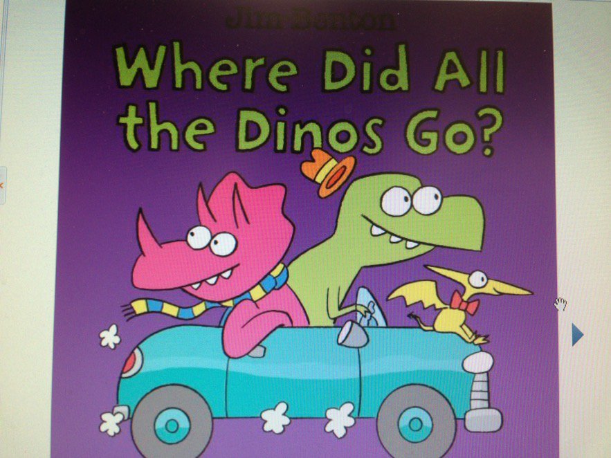 Happy Birthday Jim Benton! Your very young readers will enjoy his board book, Where Did All the Dinos Go? 