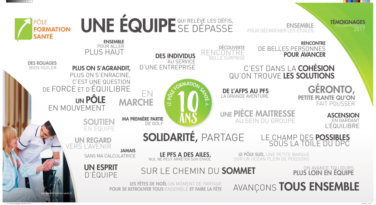 PoleFormationS's tweet photo. Témoignages des collaborateurs du #PôleFormationSanté pour ses #10ans https://t.co/Q1Bjaw7CKm