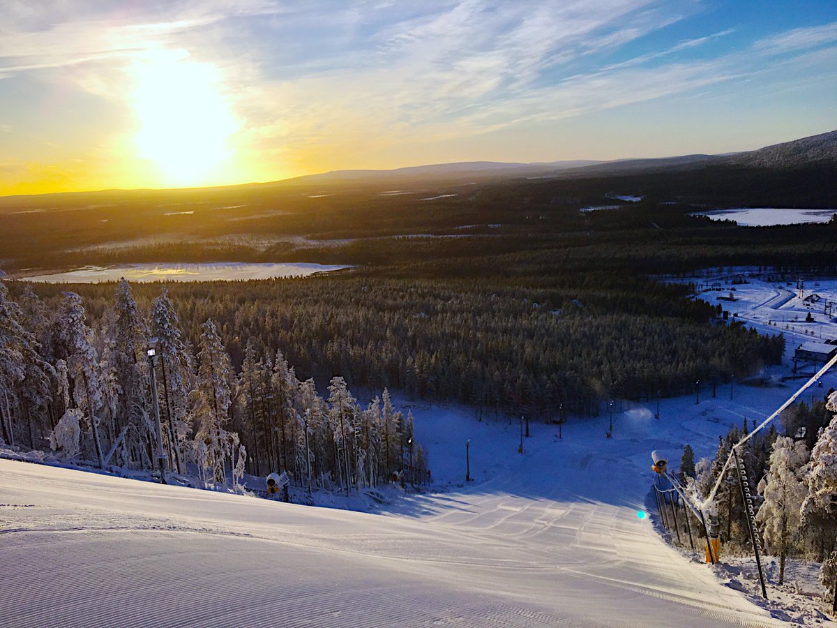 VisitLevi's tweet photo. Ready for the @fisalpine World Cup. Awesome Lapland weekend waiting for the skiers and the audience! 

#levilapland #worldcuplevi https://t.co/XzMumWOT62