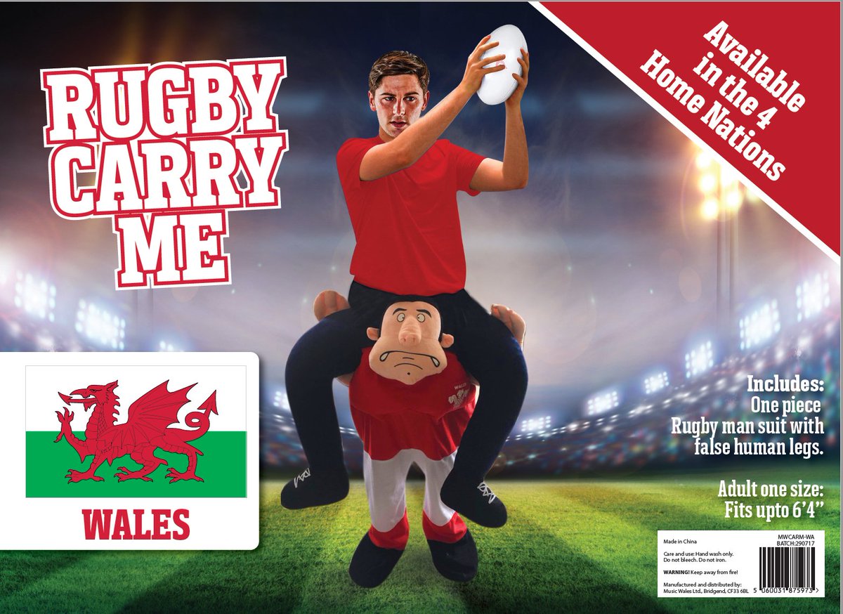 WalesInUnion's tweet image. BRAND NEW! Wales Rugby Carry Me Piggy Back Costumes!  Also available in England, Scotland and Ireland Colours - amazon.co.uk/dp/B0771NGJBN
