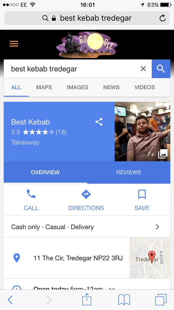 dariowertheim's tweet photo. If you search for best kebab in Tredegar, you'll see I am the face of the shop. I hate my friends. https://t.co/yCv9wSzbKJ