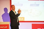 BeccaSavageWan's tweet photo. Use #chatbots to engage w/ your customers says @SidJoshi_uk &amp; @Andy_W_Clark #OracleCloudDay. Try our #demo in the #Oracle Zone. #OMCE #Cloud https://t.co/VwEgTZJUAe