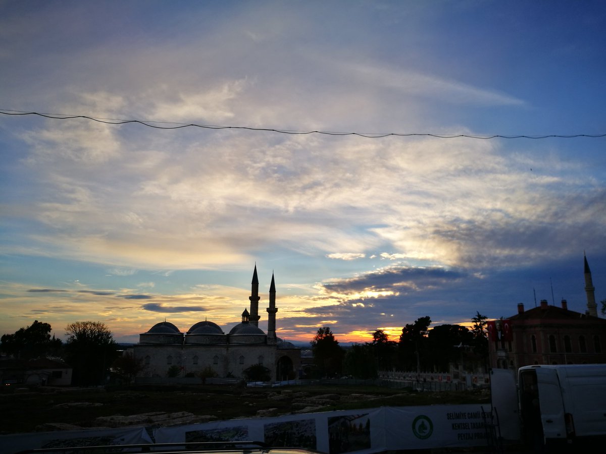 Edirne'de gün batımı