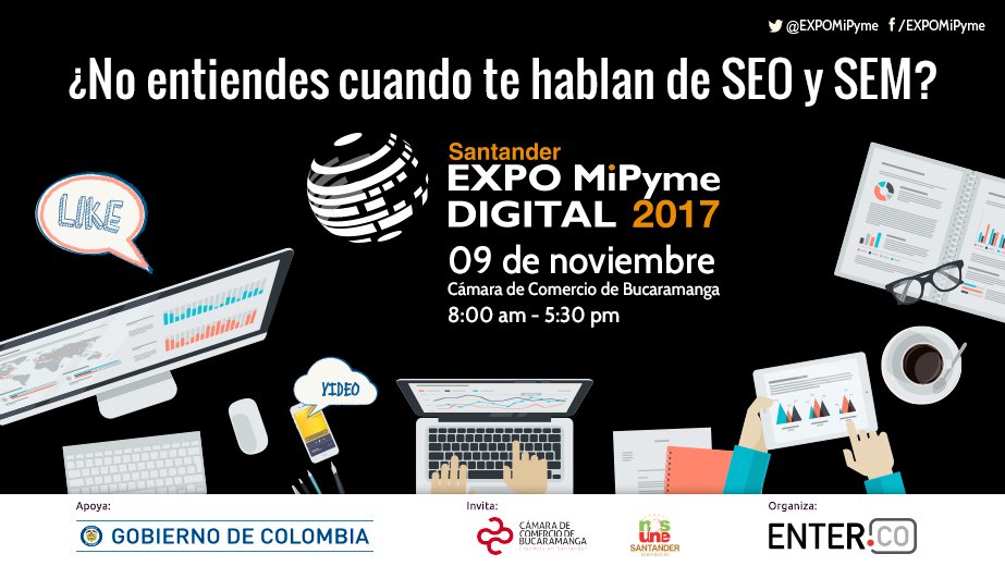 TICSantander's tweet photo. Abre tu mente a la transformación digital. #ExpoMiPymeDigital @CCBucaramanga 9 Nov, #SantanderRegiónDigital @GobdeSantander @RevistaENTERCO https://t.co/mhy2BVD2WC